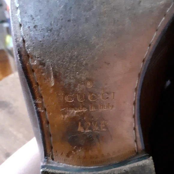 Gucci Men's calf skin leather dress loafers - Picture 11 of 12